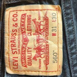 Levi's 560 Jeans - Men's 31 x 30 - Black